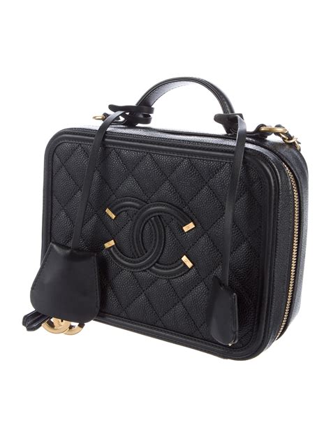 chanel filigree vanity case|chanel vanity bag vintage.